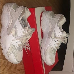 All white nike huaraches